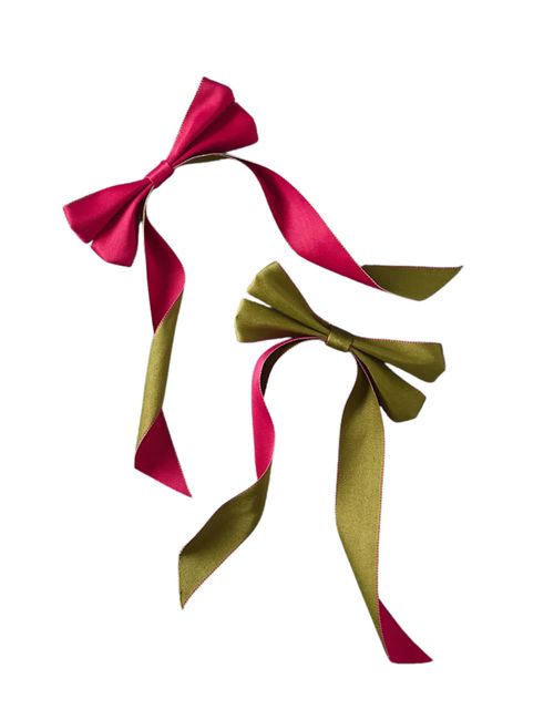Carriage Clip-On Bow Ornament