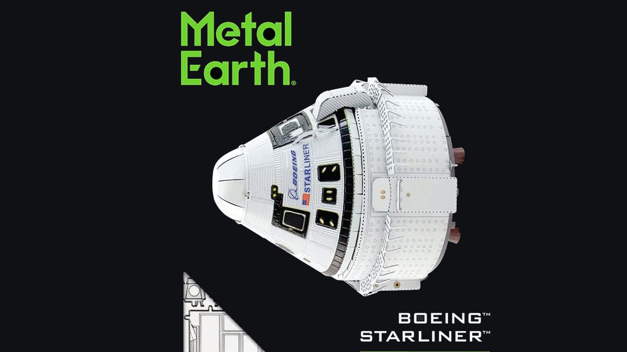 Boeing Starliner model from Metal Earth