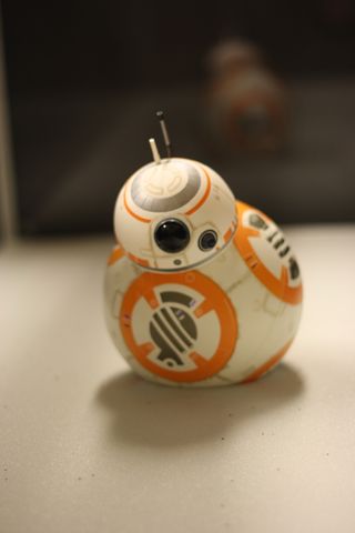 The "Star Wars" droid BB-8 (or at least its remote-control alter ego) is trapped in a sand-like substance during a lab experiment at Georgia Tech.