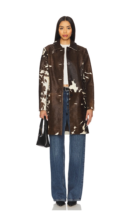 X Revolve Kendrick Calf Hair Long Coat