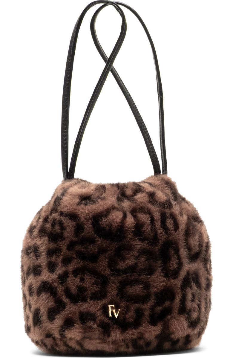 Pouf Jaguar Faux Fur Bucket Bag