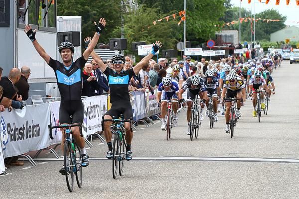 Greg Henderson takes the win in stage three.