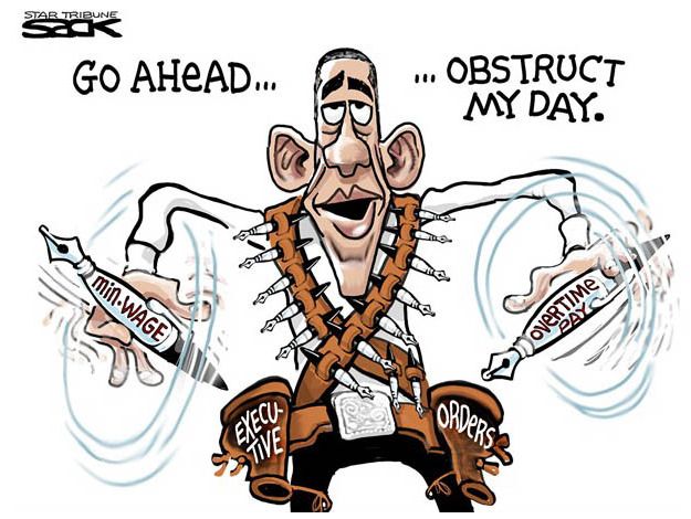 Obama cartoon executive order