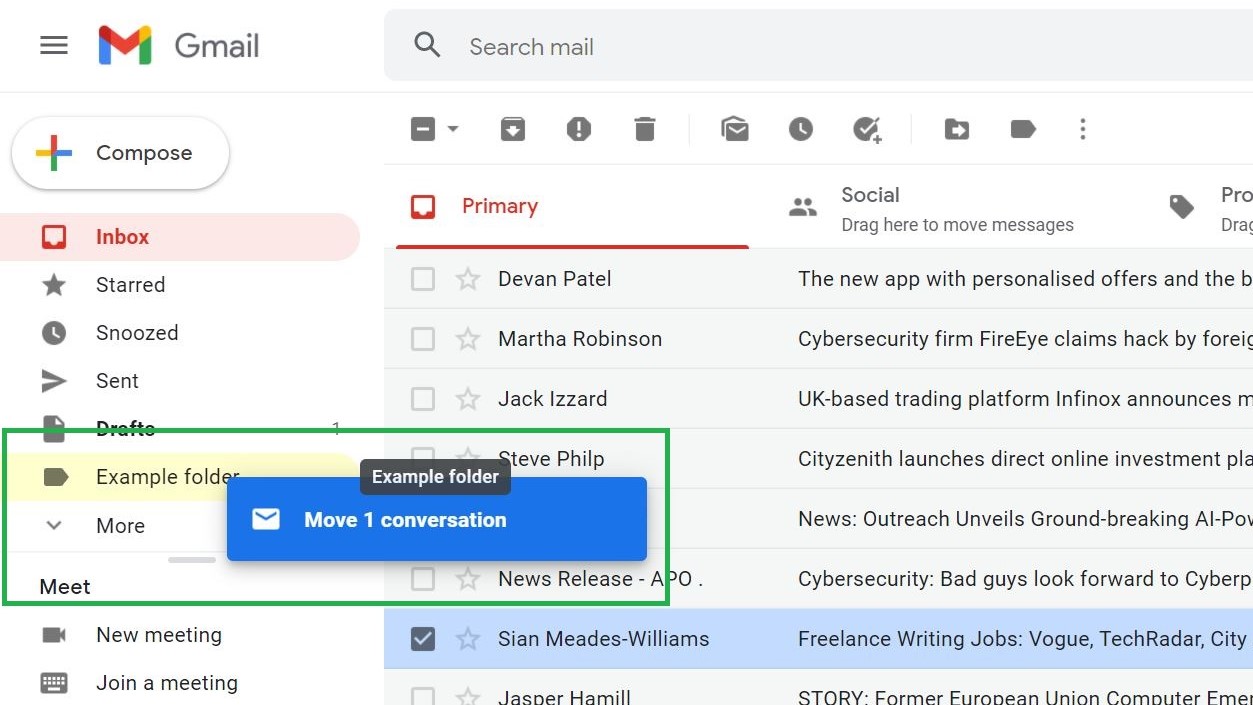 Шаг 7. Как создавать папки в Gmail