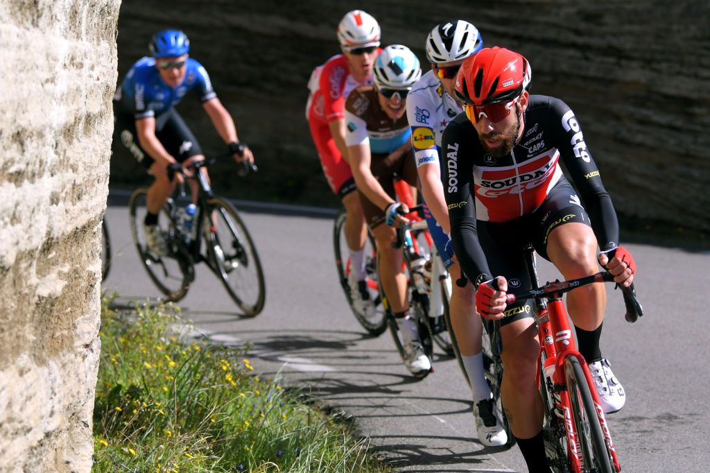APT FRANCE MARCH 13 Thomas De Gendt of Belgium and Team Lotto Soudal during the 78th Paris Nice 2020 Stage 6 a 1615km stage from Sorgues to Apt 234m ParisNice parisnicecourse PN on March 13 2020 in Apt France Photo by Luc ClaessenGetty Images