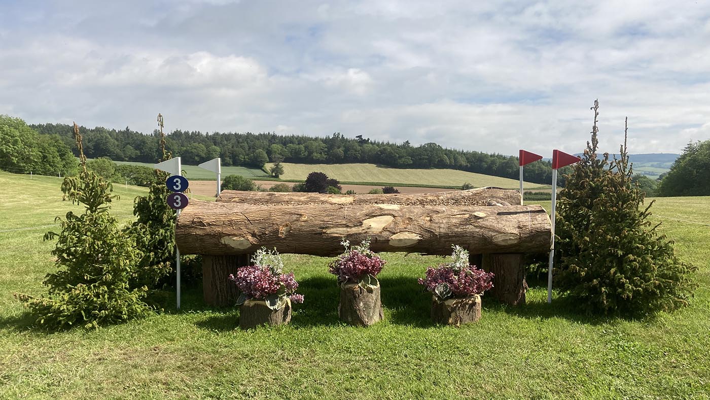 Bicton Horse Trials cross-country course