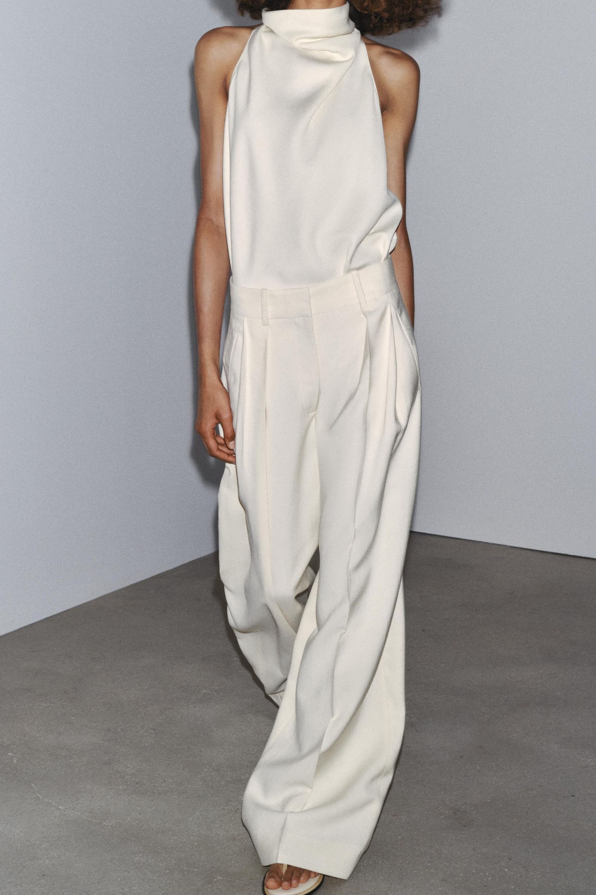 Zara, ZW Collection Flowy Pleated Pants