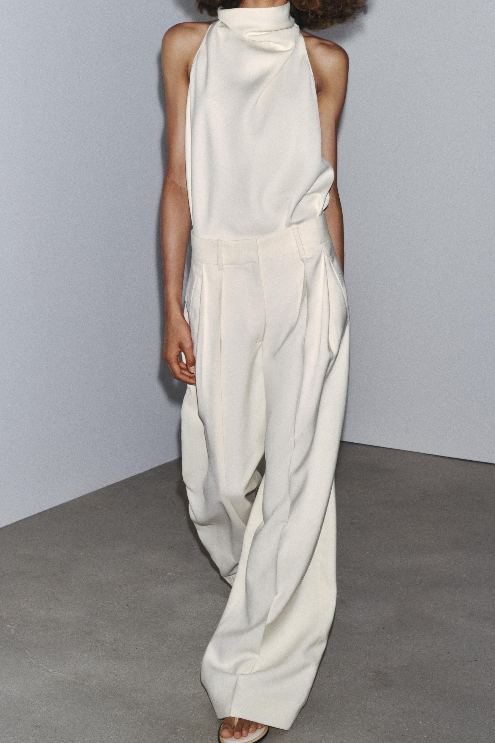 Zara, ZW Collection Flowy Pleated Pants