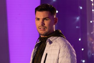 Ste Hay gets the shock of his life in Hollyoaks.