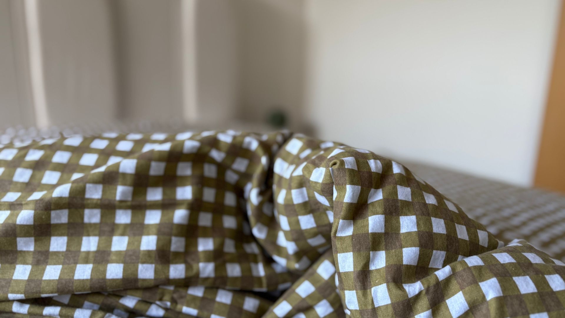 Dunelm Brushed Cotton Bedding on our tester's bed