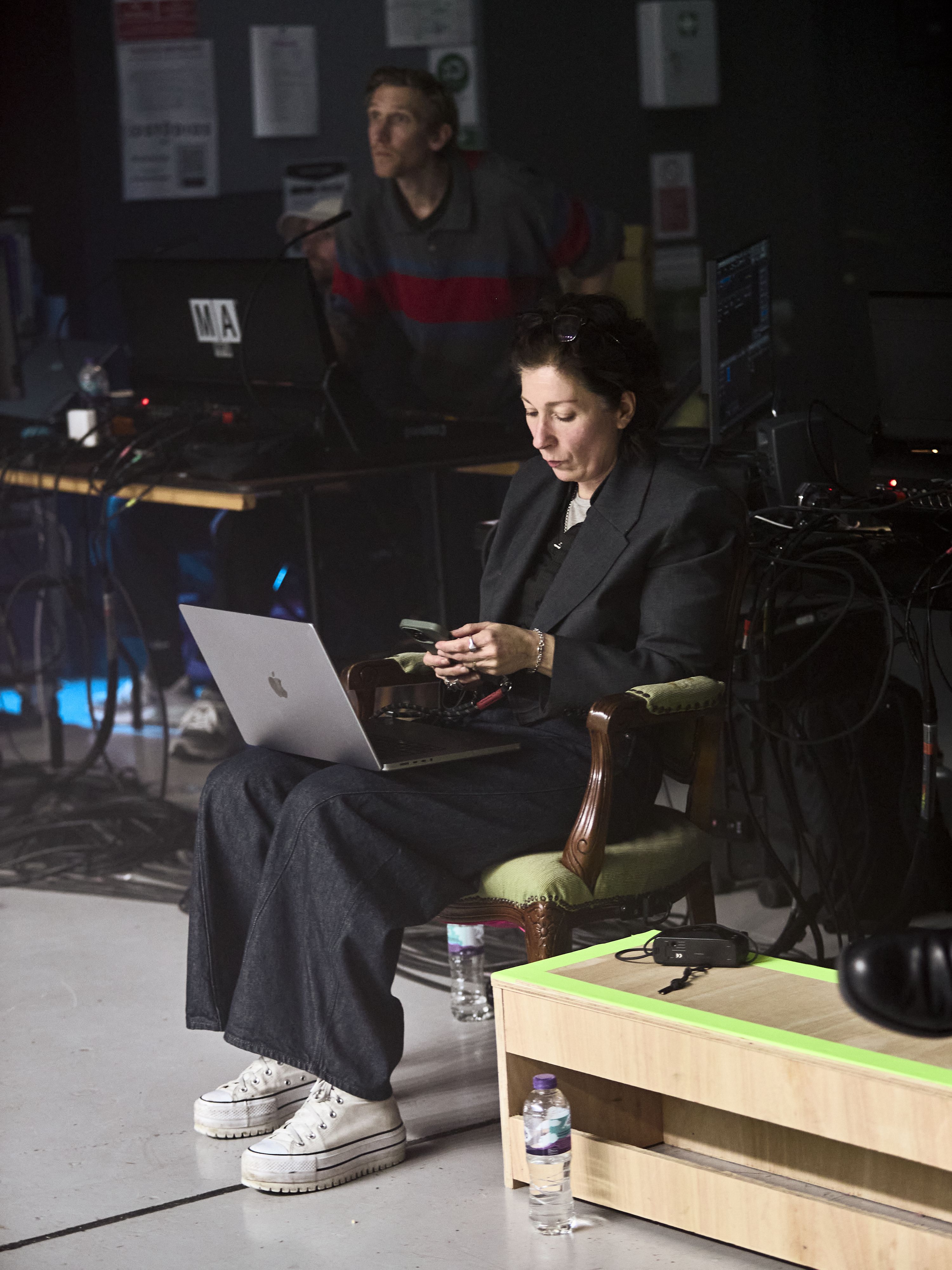 anna fleischle during production rehearsals for west end girl tour