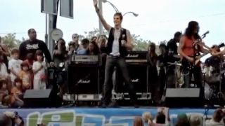 Perry Farrell and Slash on the Kidz stage at Lollapalooza 2008