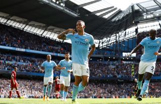 Gabriel Jesus scored twice when Liverpool lost 5-0 to Manchester City