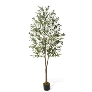 7 ft. Green Artificial Olive Tree