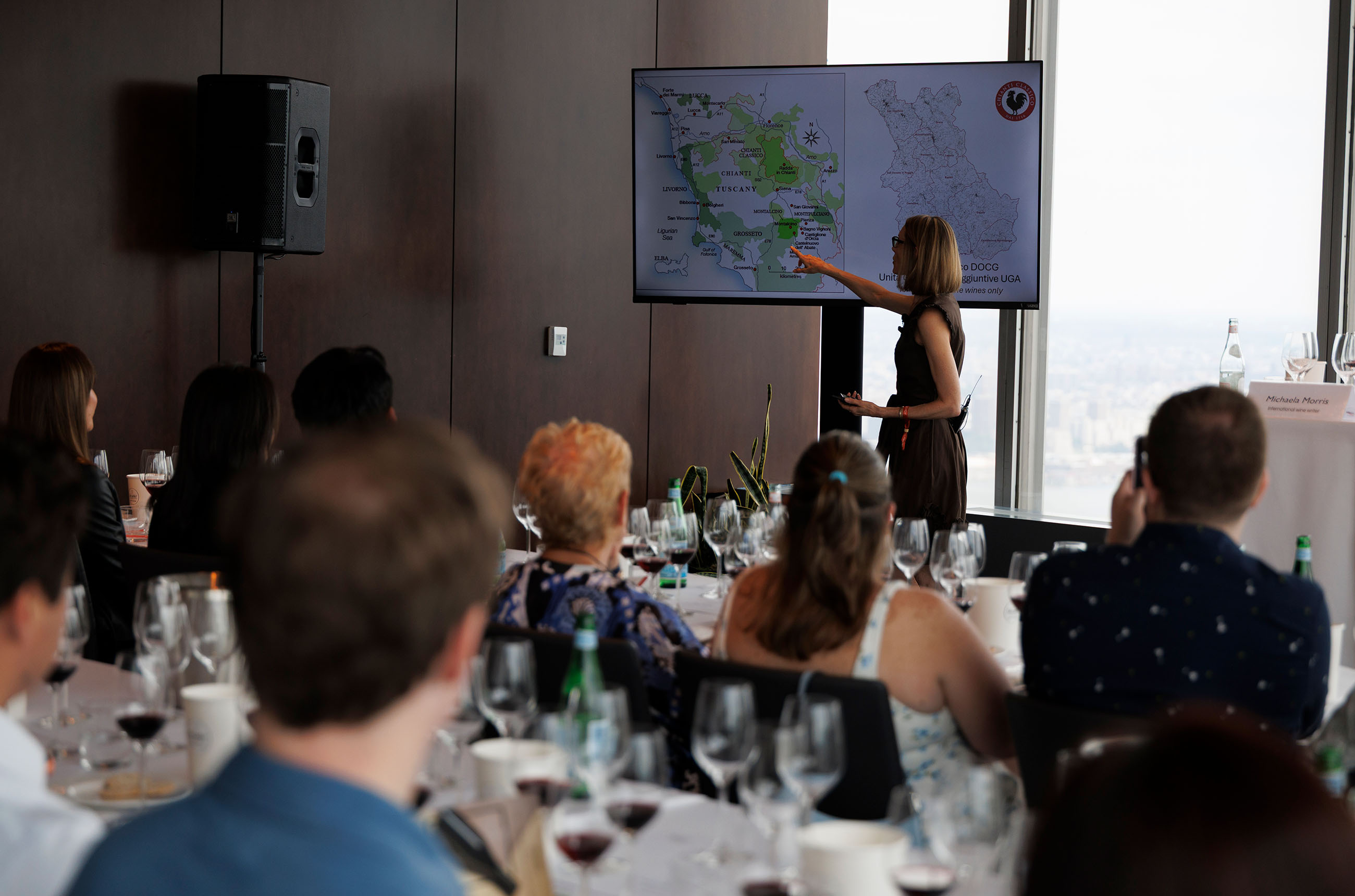 Michaela Morris at the Decanter Super Tuscans masterclass June 2026