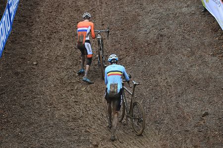 Mathieu van der Poel (Netherlands) and Wout Van Aert (Belgium)