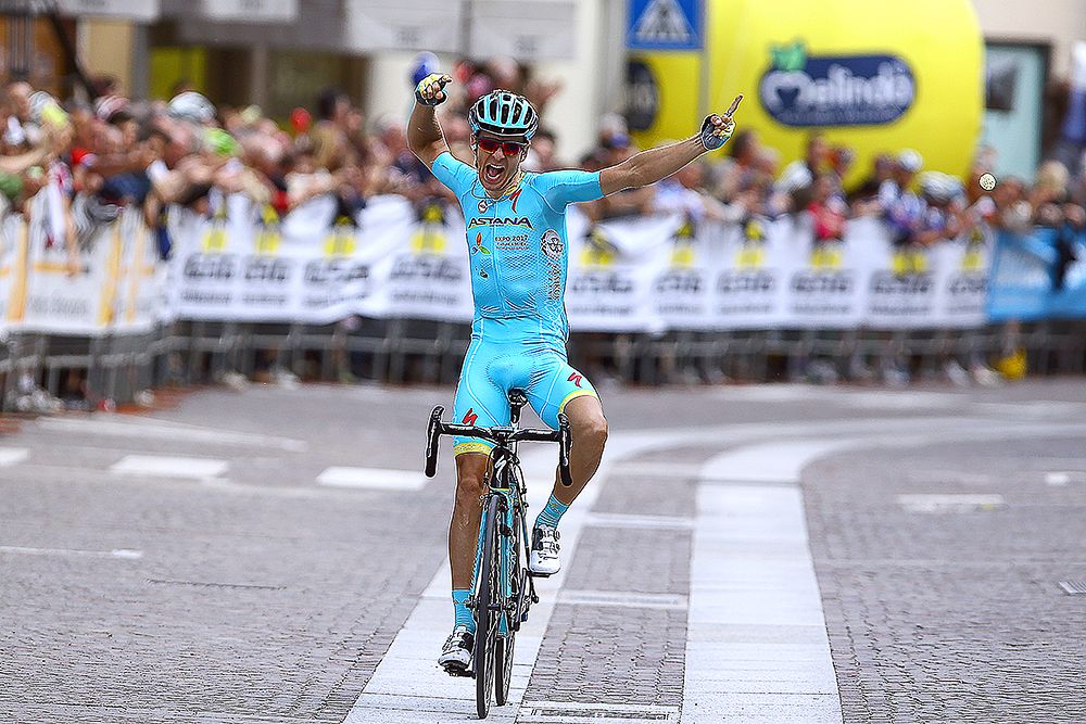 Tanel Kangert (Astana) claimed his first individual victory since 2013 on stage 3 of the Giro del Trentino.