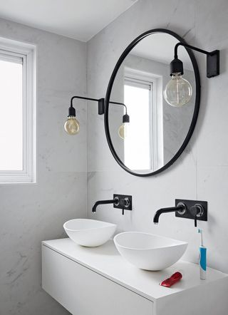 19 Black And White Bathroom Ideas For A Modern Monochrome Look Livingetc - Home Decorators Collection Abbey Vanity Unit