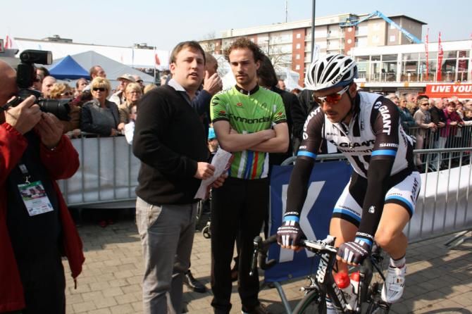 John Degenkolb makes his way to the start line