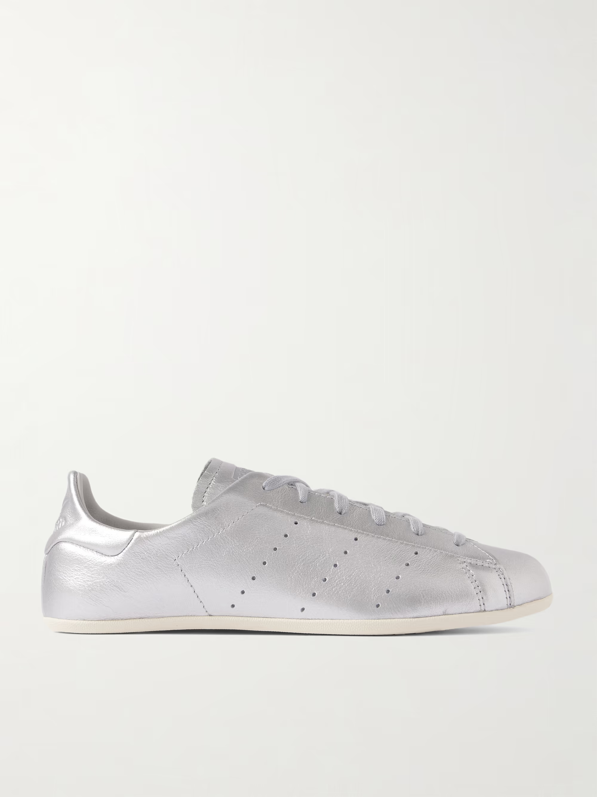 Adidas, Stan Smith Lo Pro Perforated Metallic Leather Sneakers