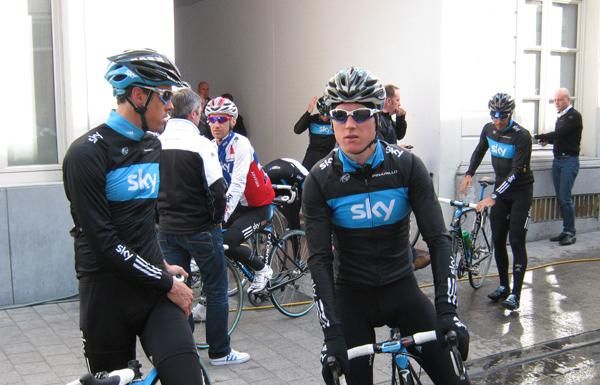Hayman and Thomas before a short morning ride