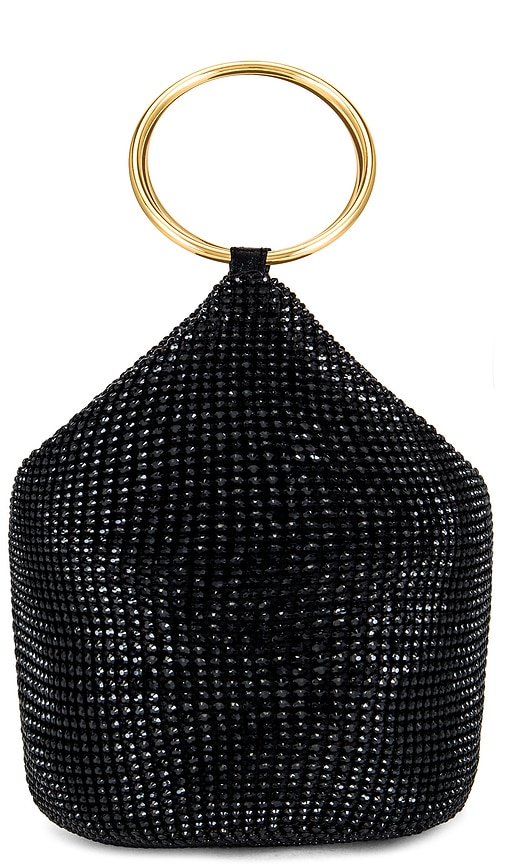 Ellie Crystal Mesh Ring Handle Bag