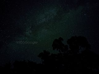 A night sky sample image, reportedly shot by a Pixel 4.