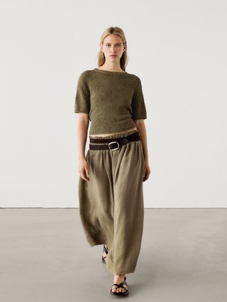 Massimo Dutti linen skirt