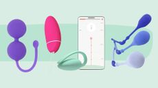 A selection of pelvic floor training devices to represent how to use a pelvic floor trainer