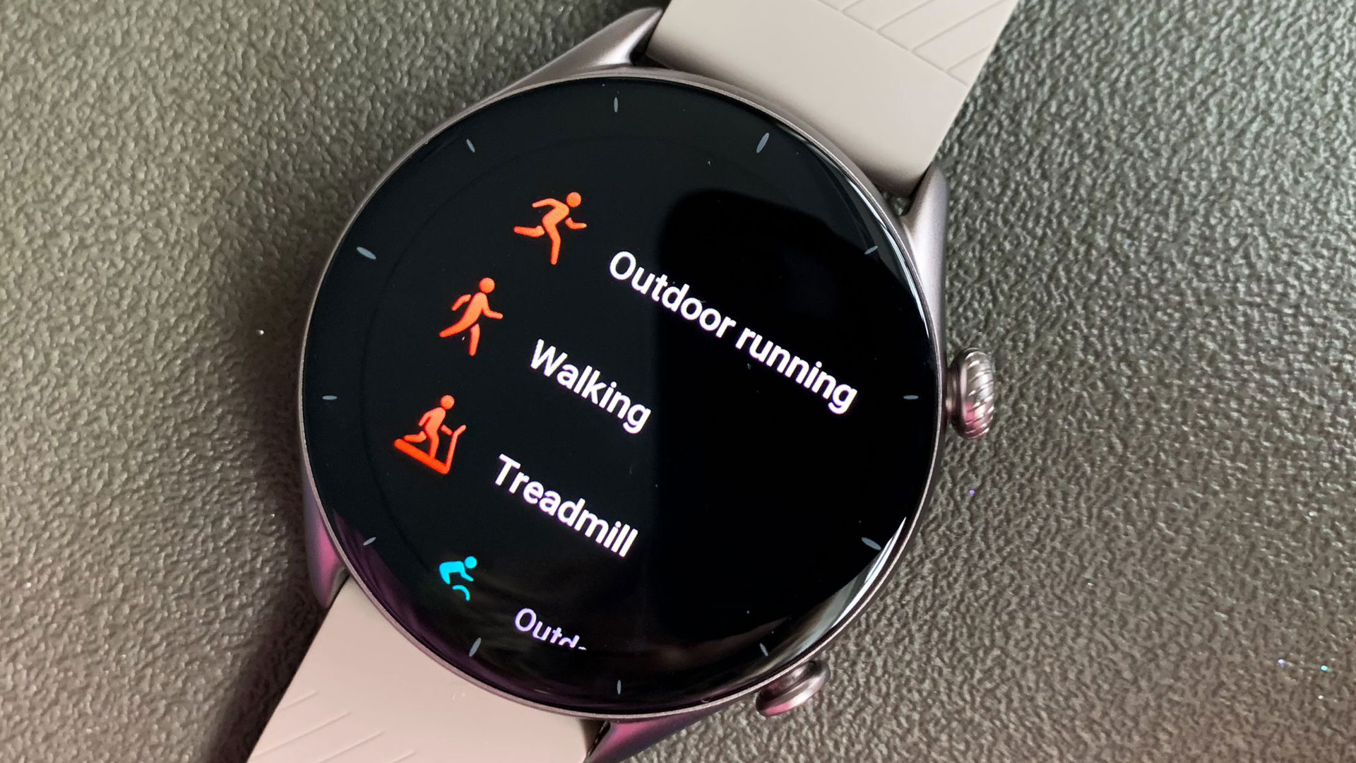 Image shows some of the activities tracked by the Amazfit GTR 3.