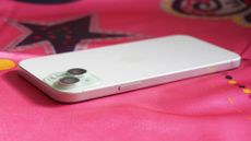 iPhone 15 Plus review back angled corner top