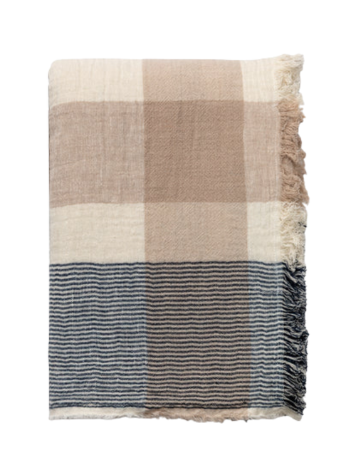 Sabina Plaid Throw