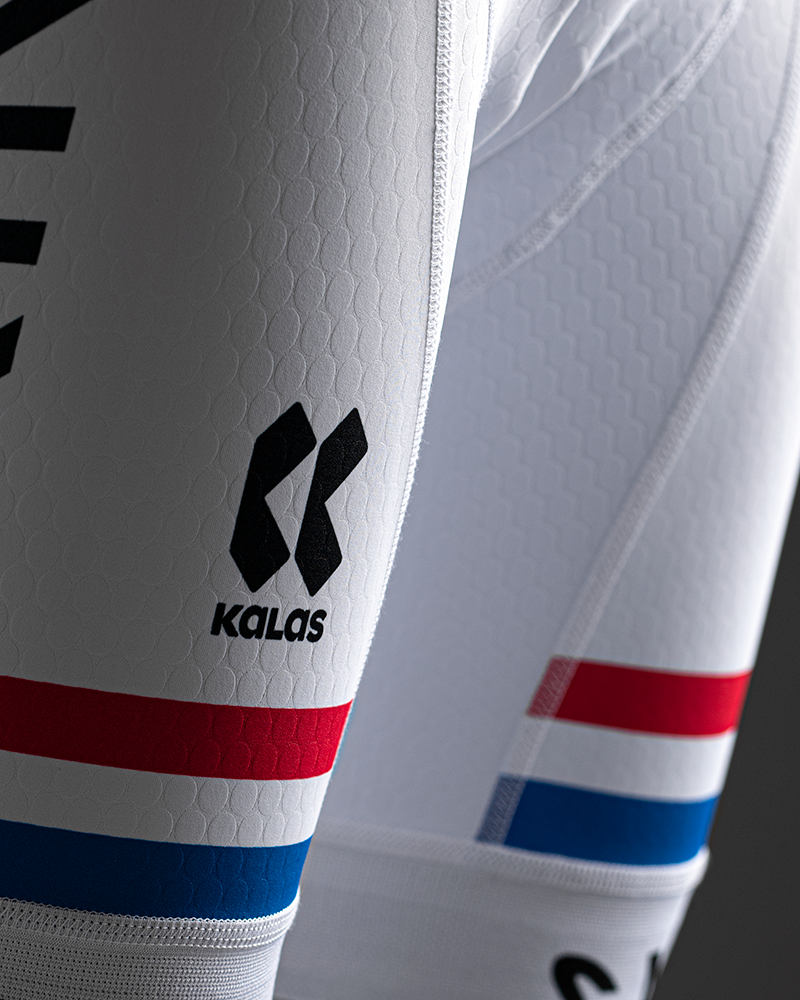 Matheiu Van der Poel's national champions skinsuit - close up
