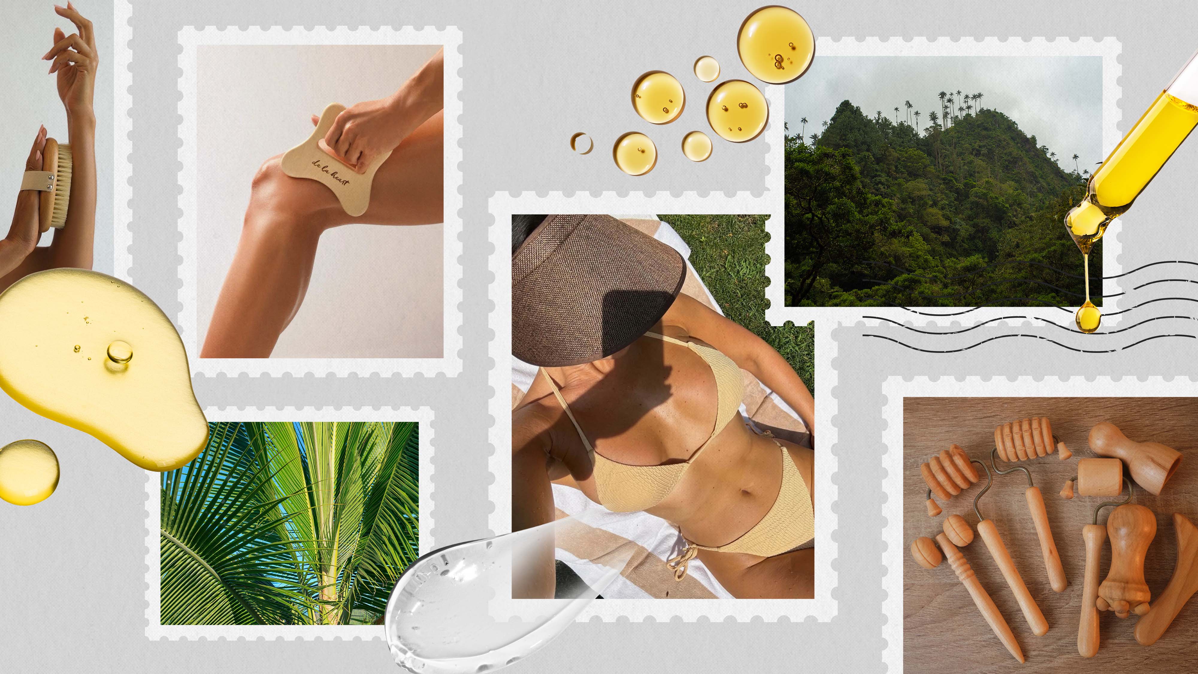 Colombian wood therapy collage