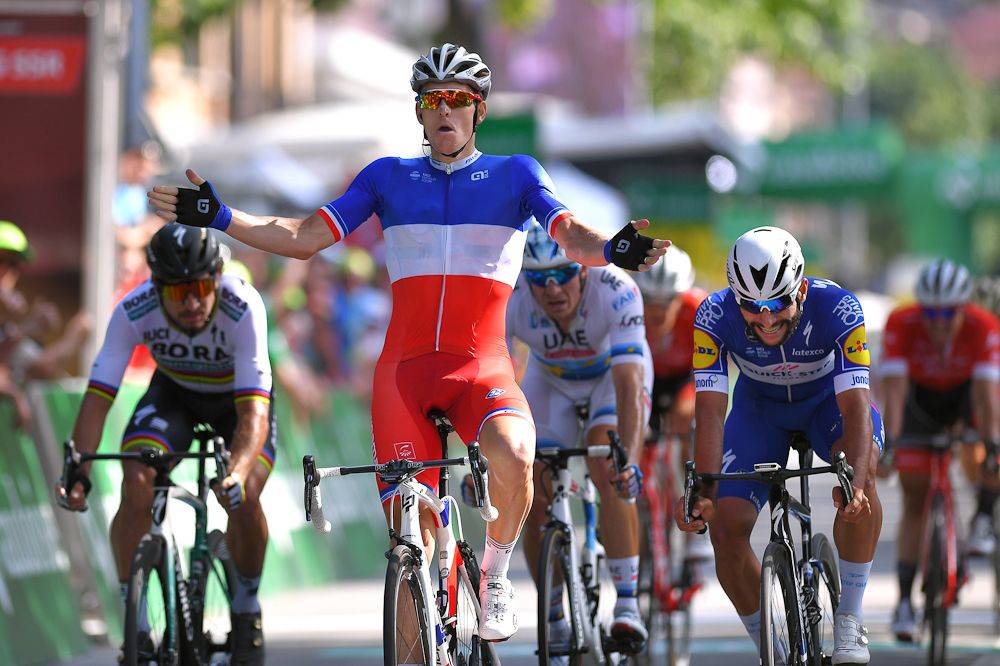 Arnaud Demare wins stage 8 at the Tour de Suisse