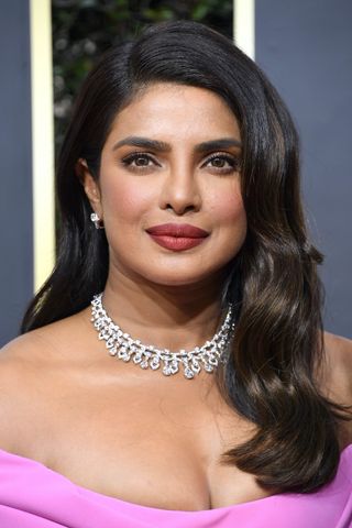 Priyanka Chopra arrives at the 77th Annual Golden Globe Awards attends the 77th Annual Golden Globe Awards at The Beverly Hilton Hotel on January 05, 2020 in Beverly Hills, California