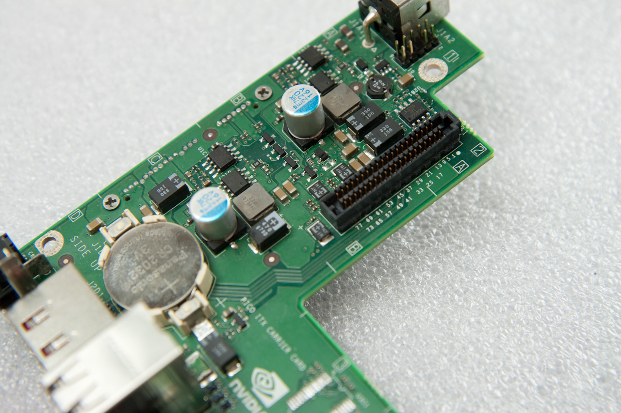 The motherboard and daughterboard communicate via this port