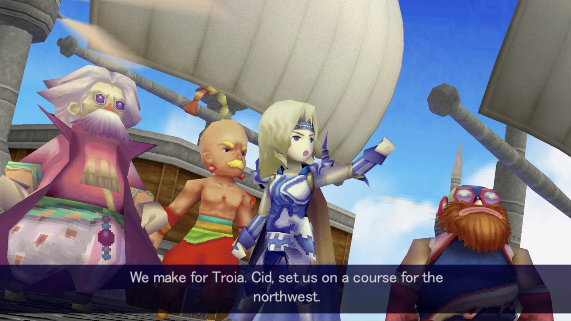 Cecil leads the party to Troia in Final Fantasy 4's 3D Remake