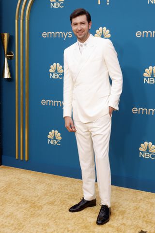 Pictured: Nicholas Braun arrives to the 74th Annual Primetime Emmy Awards held at the Microsoft Theater on September 12, 2022