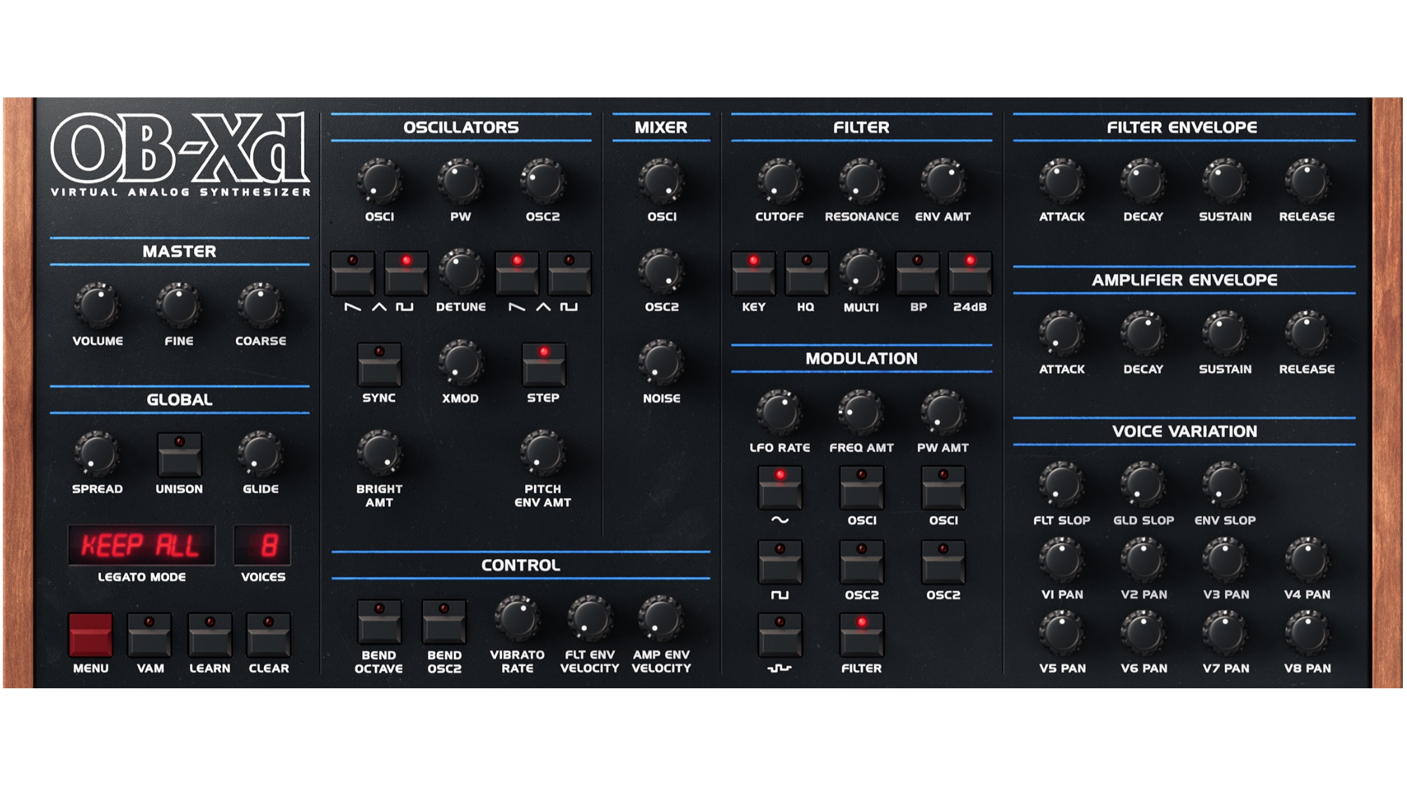 Best synth plugins: DiscoDSP OB-Xd