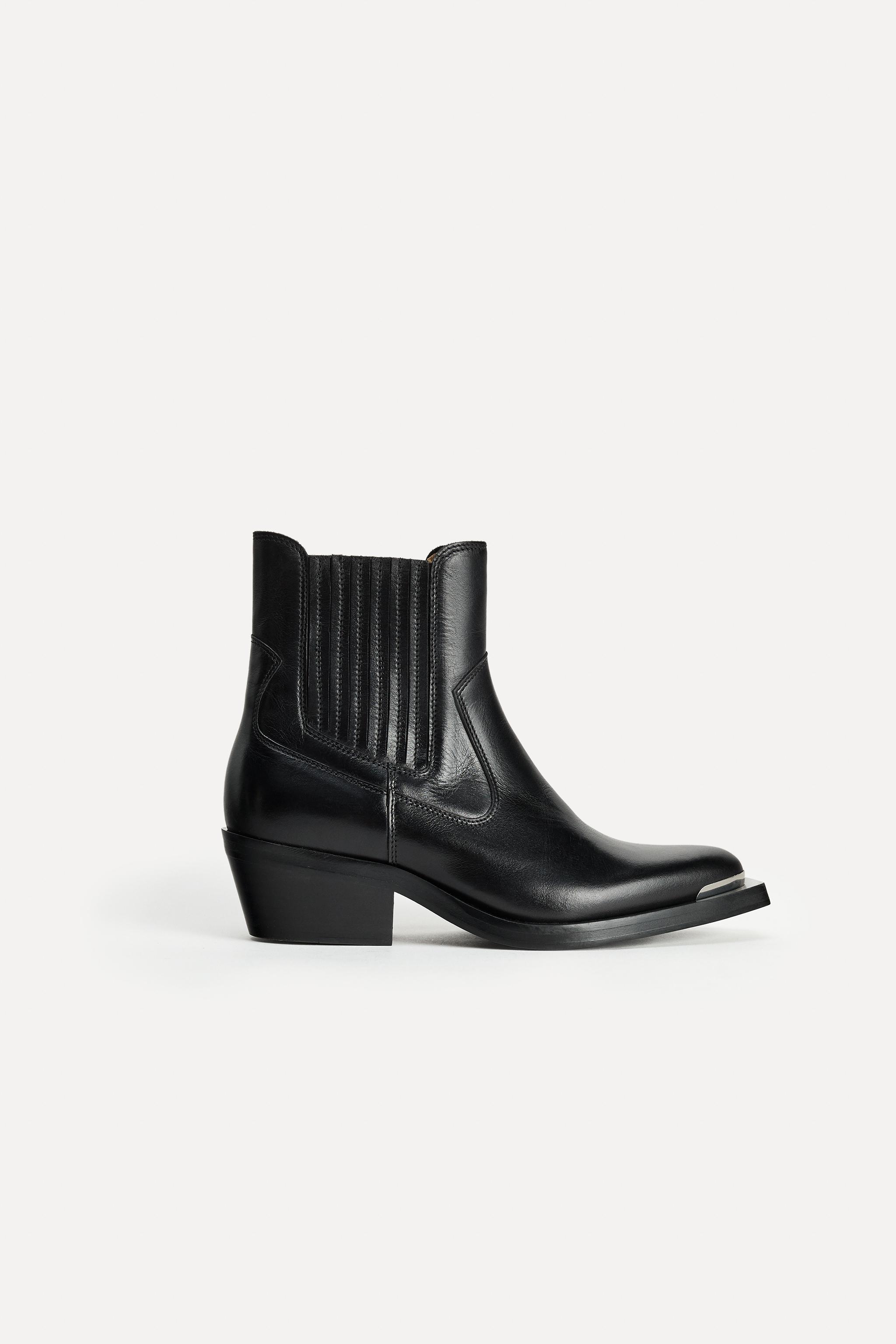 Pointed-Toe Leath Ankle Boots 50th Anniversary
