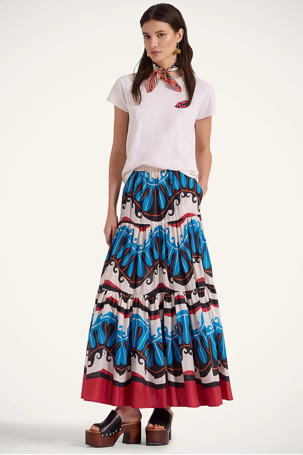 La DoubleJ Pacific Blue Petrol Big Skirt