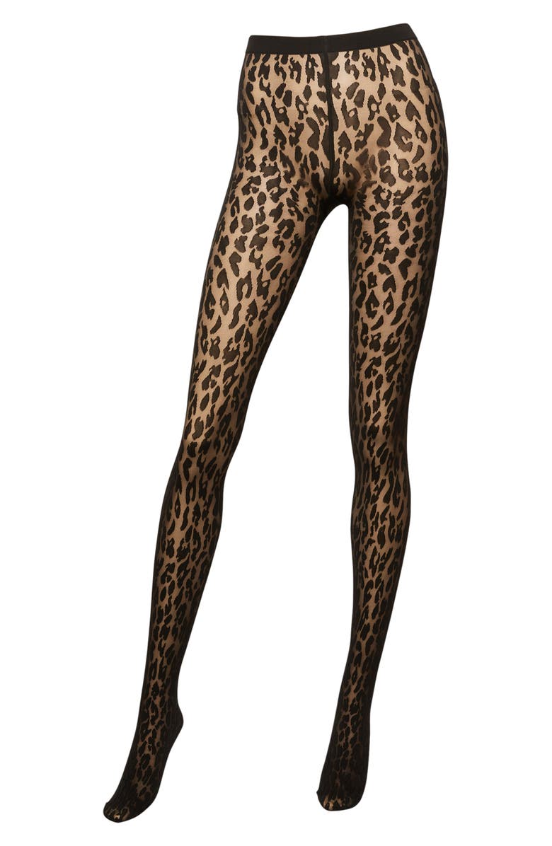 Josey Leopard Pattern Tights