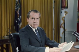 US President Richard Nixon resigned because of the Watergate burglary.
