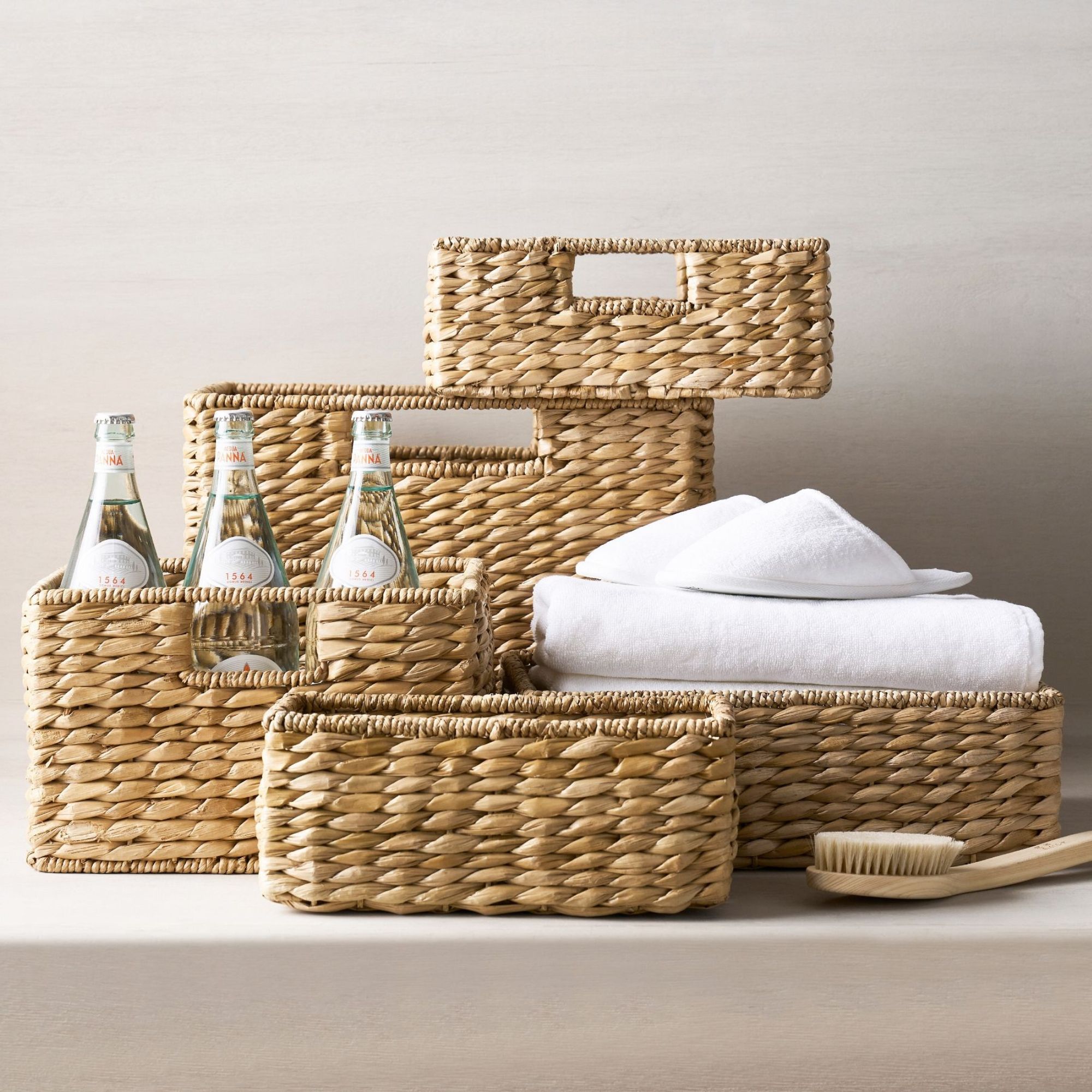 Seagrass storage baskets