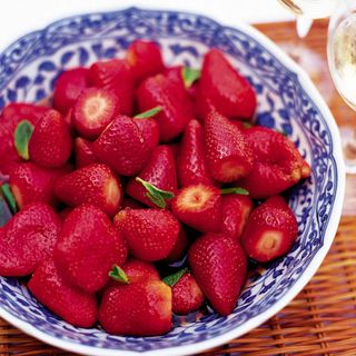 Strawberries in Pimm's