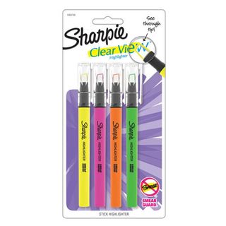 Pack of Sharpie Clear View highlighters