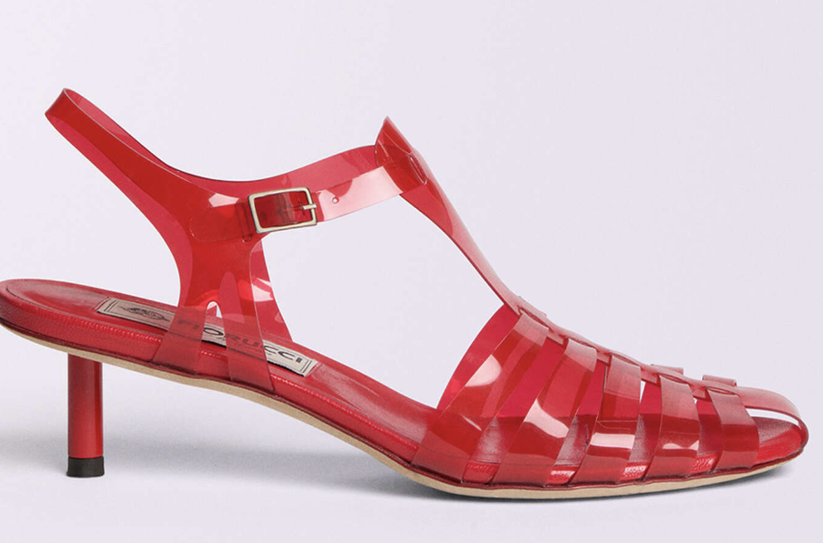 FIORUCCI, Jelly Kitten Heels Red