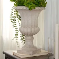 Indoor/Outdoor Footed Urn by Valerie Indoor/Outdoor Footed Urn by Valerie