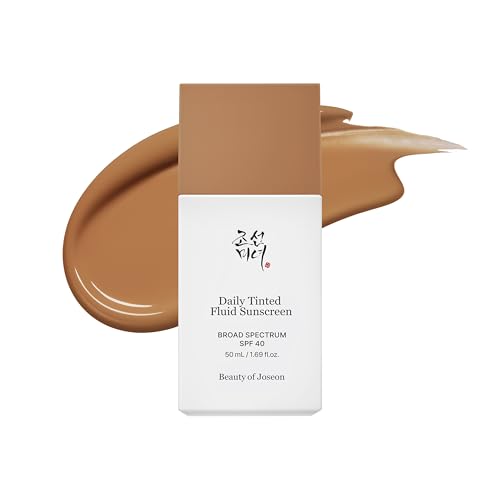 Beauty of Joseon Daily Tinted Fluid Sunscreen 12 Shades for Face Moisturizing Broad Spectrum Spf 40 Korean Skincare 50ml, 1.69 Fl.oz #my220